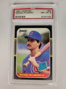 Rafael Palmeiro 1987 Donruss MLB #43  PSA 8 - Bild 1 von 5