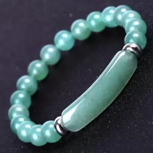 Green Adventurine Healing Stone Natural Gemstone Handmade Bracelet Jewelry - Picture 1 of 2