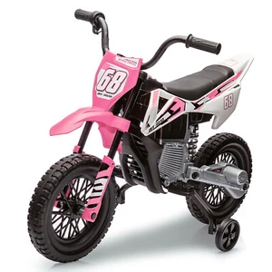 12V Kids Ride On Motorcycle Electric Dirt Bike with Training Wheels for Kids - Picture 1 of 7