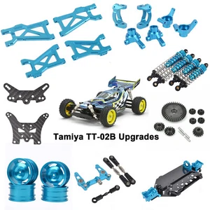 Shock Front Rear Arms Wheels Chassis Frame Kit for Tamiya TT-02B 1/10 Buggy Car - Picture 1 of 49