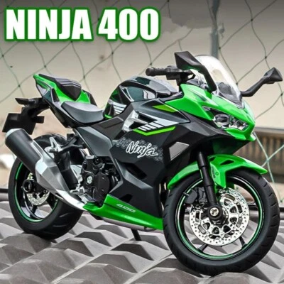 1:12 Scale Model For Kawasaki Ninja 400 Alloy Sports Motorcycle Diecast Bike - Image 1 of 4