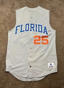 Vintage Team Issued University Of Florida Gators Baseball Jersey Gray #25 SZ 44 - Picture 1 of 17