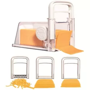 Cheese Storage Container Cheese Chopper 4 in 1 Cheese Divider Cheese Slicer - Picture 1 of 10