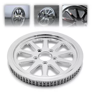 Chrome 70 Tooth 1-1/8 Spoke Rear Sprocket Pulley for Harley Softail Deluxe 00-06 - Picture 1 of 13