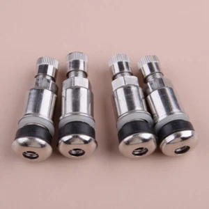 4pcs Stainless Steel Bolt-in Car Truck Tubeless Wheel Tyre Tire Valve Stems US * - Picture 1 of 7