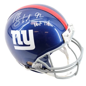 Michael Strahan Giants Autografiado Firmado Inscrito FS Auténtico Casco Fanáticos - Imagen 1 de 4