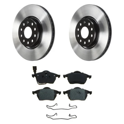 For Volkswagen Golf City 07-10 QuickStop Front Brake Kit w Semi-Metallic Pads Foto 1 de 4