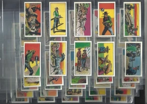 ATC2) VINTAGE 1960 FULL SET OF 50 PRIMROSE COWBOY CONFECTIONARY CARDS WESTERN - Picture 1 of 20
