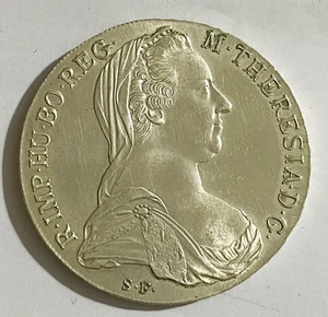 HN Austria Maria Teresa (1780) Tallero Vienna Ag Hafner #49A R257 - Picture 1 of 2