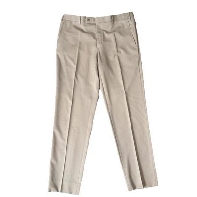 Pantalones de vestir Zanella Parker para hombre 36 lana hechos en Italia frente plano forrados clásicos Foto 1 de 4
