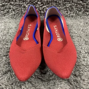 Rothys Flats 8,5 Flame Red The Point leichte bequeme Schuhe - Bild 1 von 9