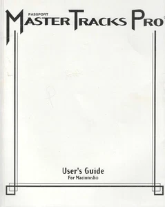 Passport Master Tracks Pro Benutzerhandbuch für Macintosh - Bild 1 von 1