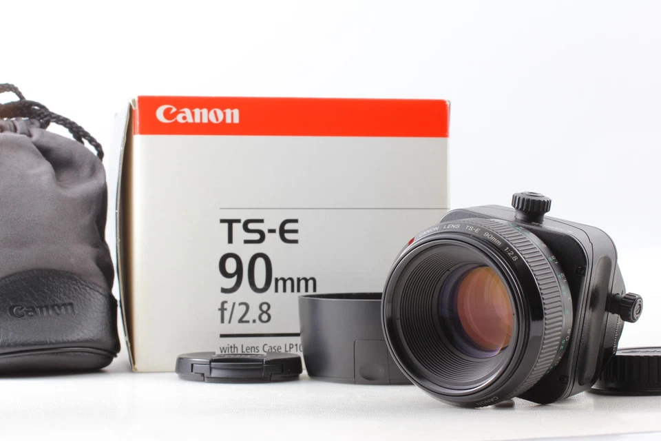 [Excelente COMO NUEVO/caja] Lente para cámara fotográfica Canon TS-E TSE 90 mm f2,8 cambio de inclinación de JAPÓN Foto 1 de 4