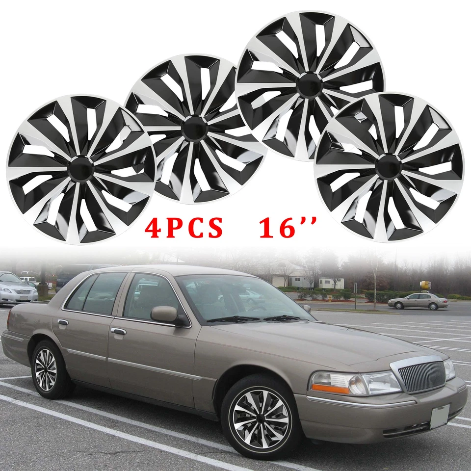Tapacubos de rueda de acero a presión para Mercury Grand Marquis 4X 16" R16 Foto 1 de 4