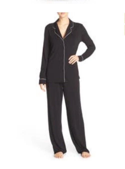 CONJUNTO DE PIJAMA FEMININO NORDSTROM LINGERIE MOONLIGHT em Preto Tamanho XS - Imagem 1 de 4