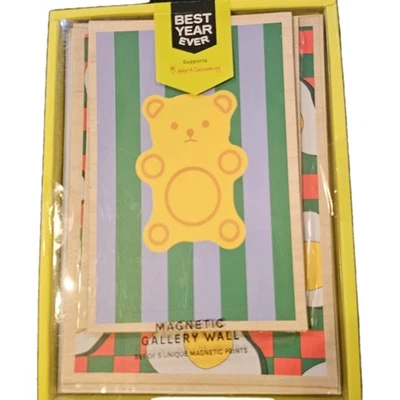 Best Year Ever Magnetic Gallery Wall Set Of 5 Unique Magnetic Prints - Image 1 of 4