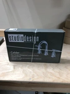 Studio Design Calder Two Handle Widespread Lavatory Faucet Chrome Finish - Picture 1 of 2