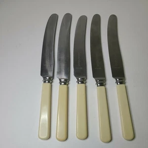 R/Groyes & Sons LTP Sheffield England Steak Knife Set of 5 - 9" Long - Picture 1 of 4