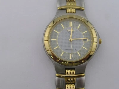 Reloj Citizen Solar-Tech vintage para hombre con correa esfera elegante A119-H08631 Foto 1 de 4