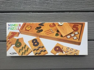 CTG BRAND YOUNG CHILD'S WOODEN NUMBER PUZZLE 5" X 10" OVERALL SIZE # 11318 F/S - Picture 1 of 3
