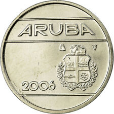 [#702625] Münze, Aruba, Beatrix, 25 Cents, 2006, Utrecht, VZ, Nickel Bonded Stee