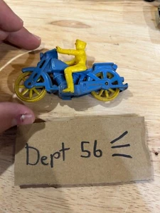 Vintage 1950s Renwal No 189 Motorcycle With Ride Yellow Blue - Picture 1 of 7