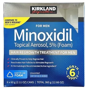 KIRKLAND AEROSOL FOAM5% MINOXID 6 MONTHS SUPPLY / EXP 06-2026 /EU = NO CUSTOM - Bild 1 von 3