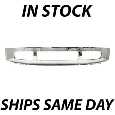 NEW Chrome - Steel Front Bumper Face Bar for 2008-2010 Ford F250 F350 Super Duty - Image 1 of 4