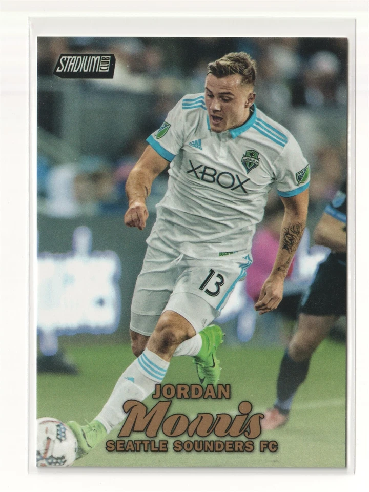 2017 Stadium Club MLS Gold #100 Jordan Morris - Flat S/H  - Image 1 of 1