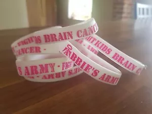 Charity Abbie's Army Wristband White - Picture 1 of 3