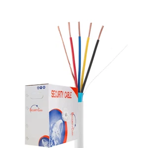 Cable de alarma de seguridad CCA trenzado 500 pies 22/4 AWG blindado para uso doméstico comercial - Imagen 1 de 3