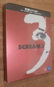 Scream 3 (2000) Limited Edition Steelbook 4K ULTRA HD+BLU RAY - Picture 1 of 4