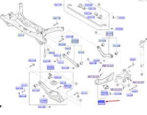 KIA NIRO MK1 Rear Left Trailing Arm 55270G2000 NEW GENUINE - Picture 1 of 2
