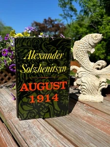 August 1914 Alexander Solzhenitsyn 1st American Edition 1972 HC Book WWI Novel - Foto 1 di 10