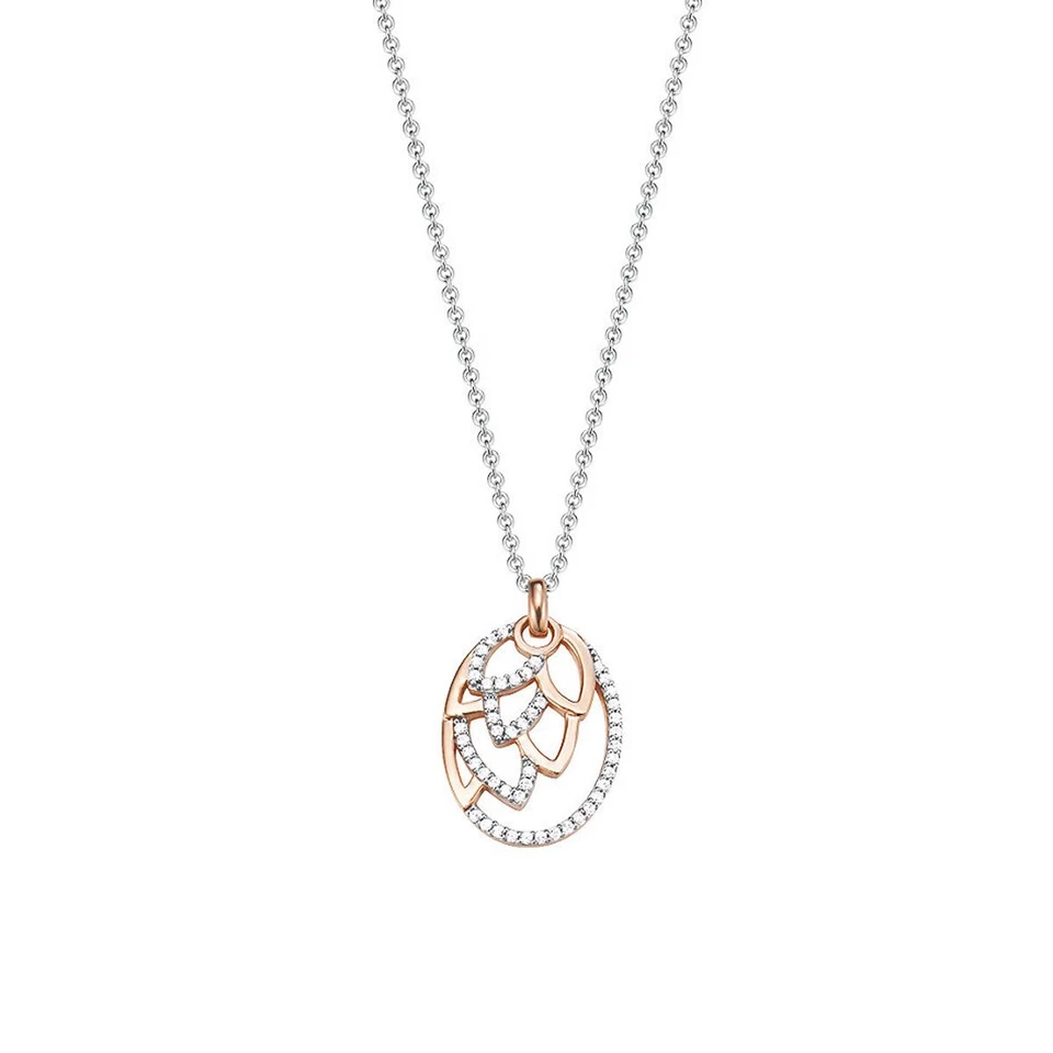 Esprit Damen Kette Collier Silber Zirkonia nature glam weiss ESNL93179A420 - Bild 1 von 1