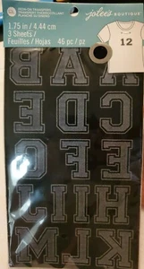 Iron on transfers, jolee's boutique, 1.75 inch, 46 pieces, 3 sheets - Picture 1 of 3