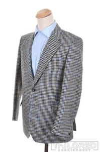GIEVES & HAWKES Savile Row Hahnentritt Wolle Blazer Sport Mantel Jacke - 42 S - Bild 1 von 9