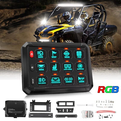 Panel de interruptor de 12 velocidades RGB barras de luz LED para Can-am COMMANDER 800 800R 1000 XT P Foto 1 de 4