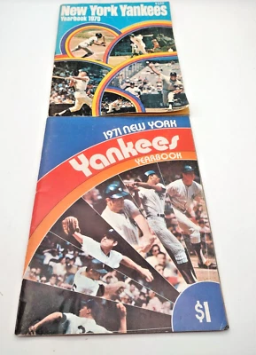 Anuarios Munson/DiMaggio/Mantle/Ruth/Stottlemeyer de 1970 y 1971 de los Yankees de Nueva York Foto 1 de 4