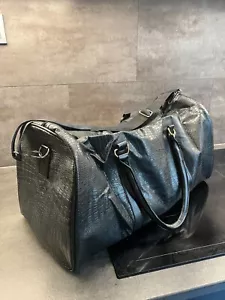 Ledertasche Herren Groß Frauen Reisetasche Dufflebag Tasche Schwarz Handgepäck - Bild 1 von 4