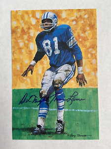 Dick "Night Train" Lane Autographed Pro Football Hall of Fame Goal Line Postcard