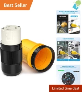 50 Amp RV Power Cord Cover - Locking Plug Protector, Inlet Boot, 50A 125/250VAC - Bild 1 von 9
