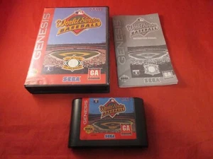 World Series Baseball Sega Genesis COMPLETE w/ Box manual game WORKS! - Picture 1 of 1