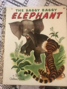 The Saggy Baggy Elephant Classic Little Golden Book 1971 - Picture 1 of 4