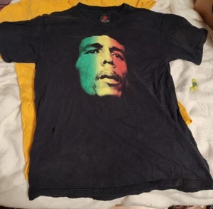 Vtg 90s Bob Marley Band T Shirt L Redemption Song Reggae - Picture 1 of 16