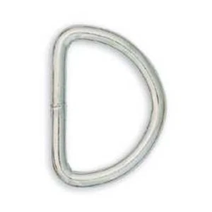 Tandy Leather Solid D-Ring 3/4" (1.9 cm) Nickel Plated 10/pk 1131-12 - Picture 1 of 1