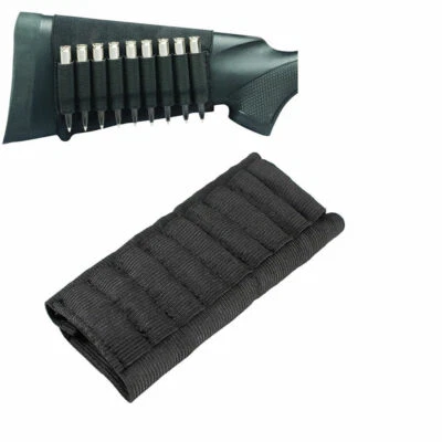 DEPRING 9 Rounds Rifle Ammo Pouch Carrier Holder Butt Stock Cartridge Pouch