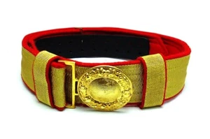 Feldbinde gold Tresse auf rotem Tuch OHNE Schützenemblem - Picture 1 of 1