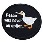 2pcs Duck Duck Patches Embroidered Peace Was Never an Option  DIY Clothes