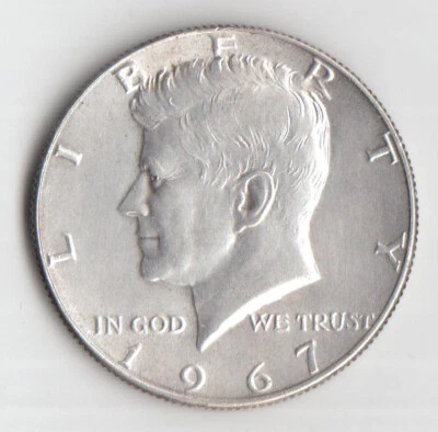 1/2 DOLLARO AG.  KENNEDY 1966 o 1968   REGALO Qualità Splendida Argento - Immagine 1 di 2